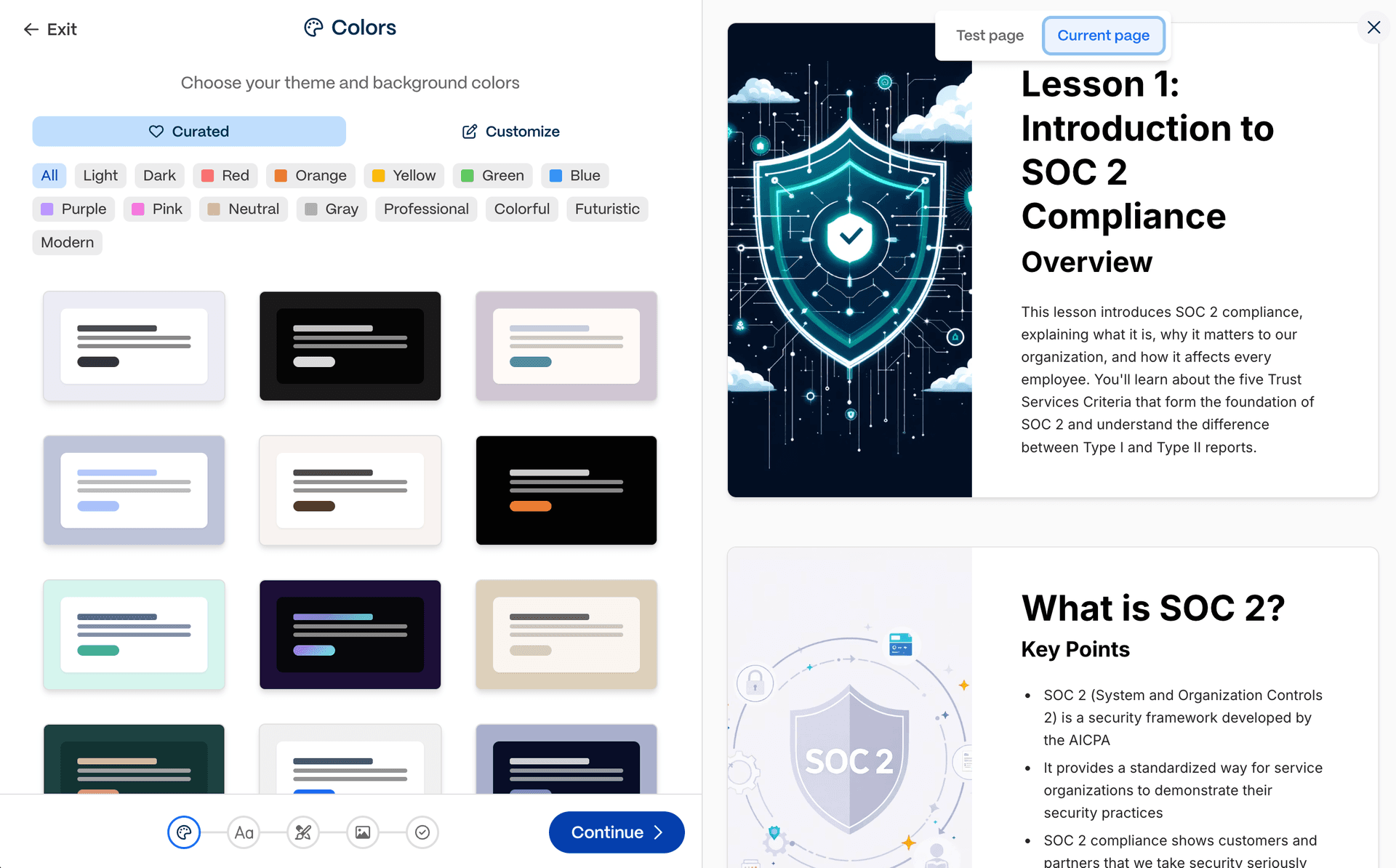 Customizable Course Content